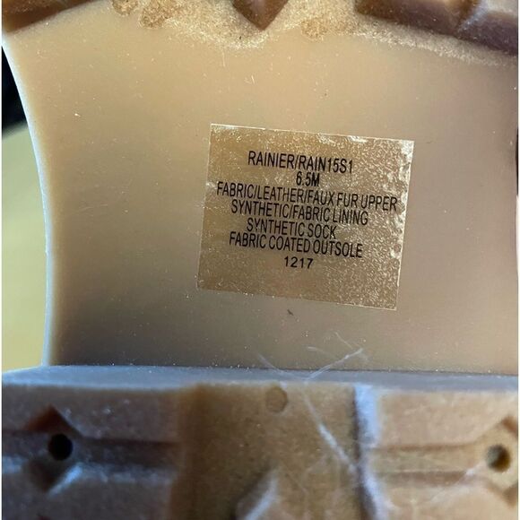 NWOT Steve Madden Rainer Tweed & Fleece Ankle  Boots  SZ  6.5 - Picture 8 of 8